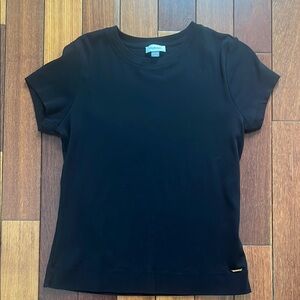Calvin Klein Black Fitted Short Sleeve Tee